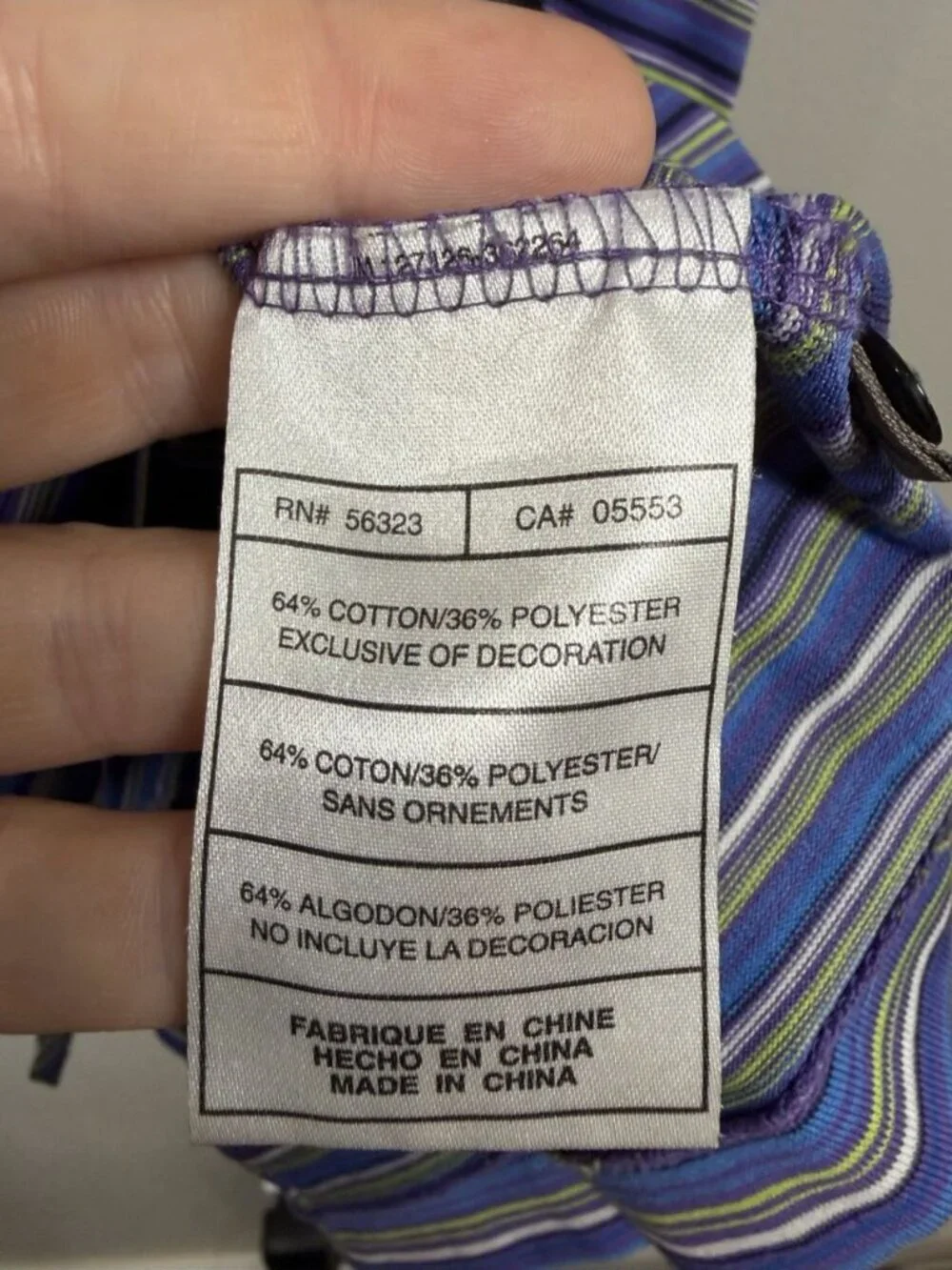 Nike Fit Tiger Woods Striped Short Sleeve Polo Shirt Size XL Blue Purple Logo